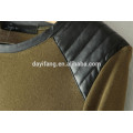 with leather shoulder knitwear women knitwear manufacturer